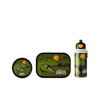 PAUSENSET lunchset campus  - Dunkelgrün/Multicolor, KONVENTIONELL, Kunststoff (24/6,8/24,4cm) - Mepal