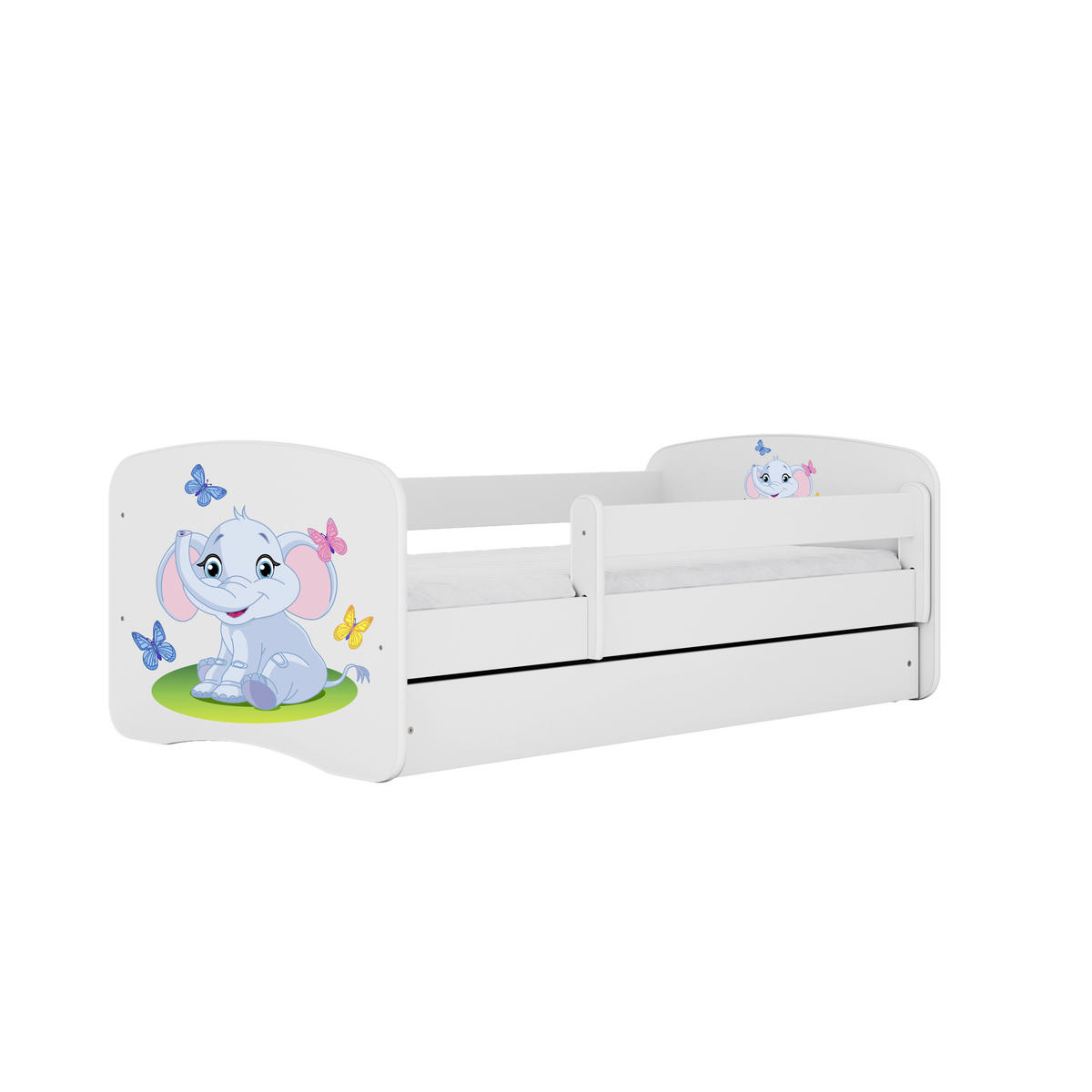 KINDER-/JUNIORBETT - Birkefarben/Weiß, MODERN, Holz/Holzwerkstoff (80/160cm) - MID.YOU