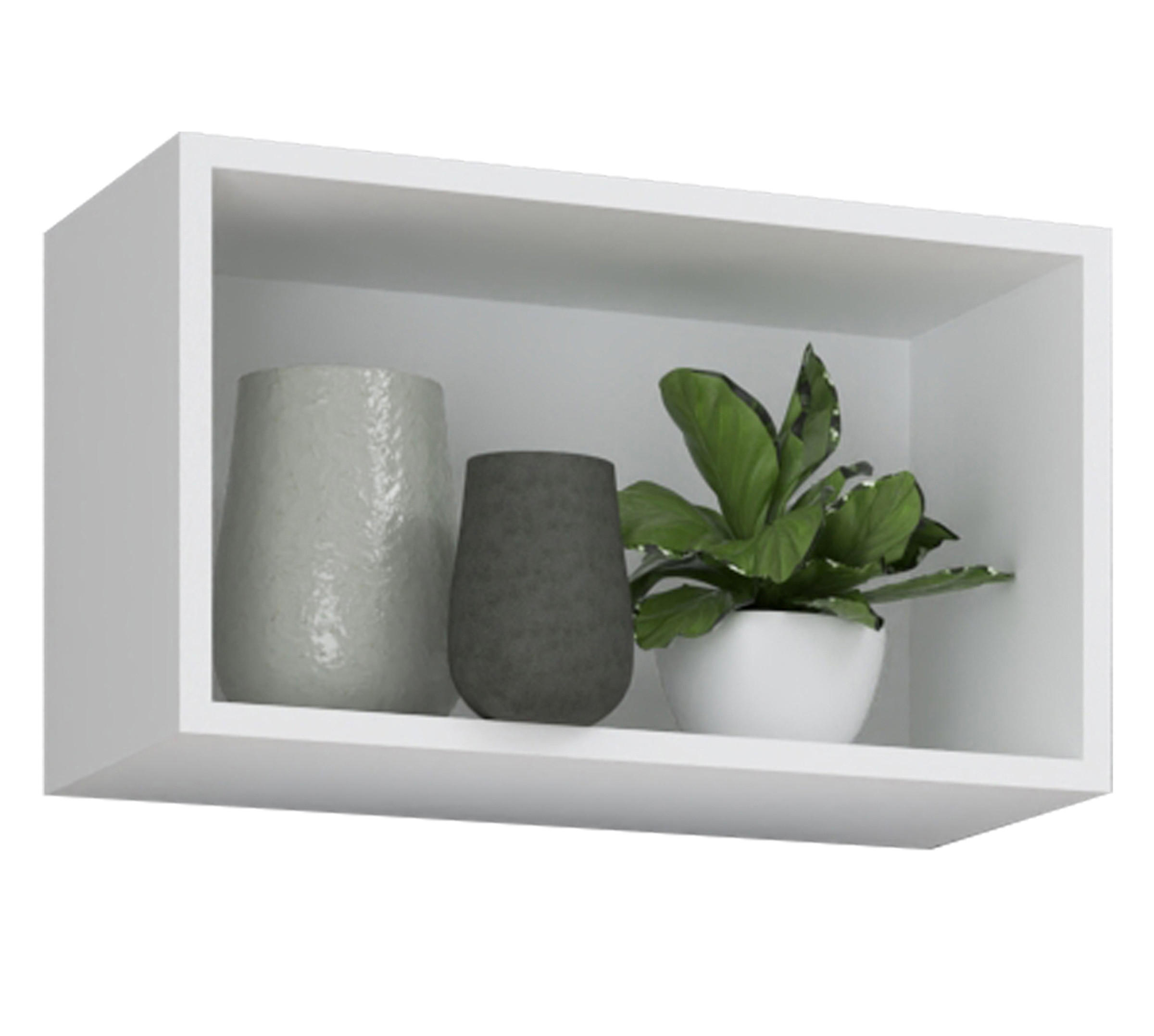 HYLLA i 50/30/28 cm vit - vit, Modern, trämaterial (50/30/28cm) - MID.YOU