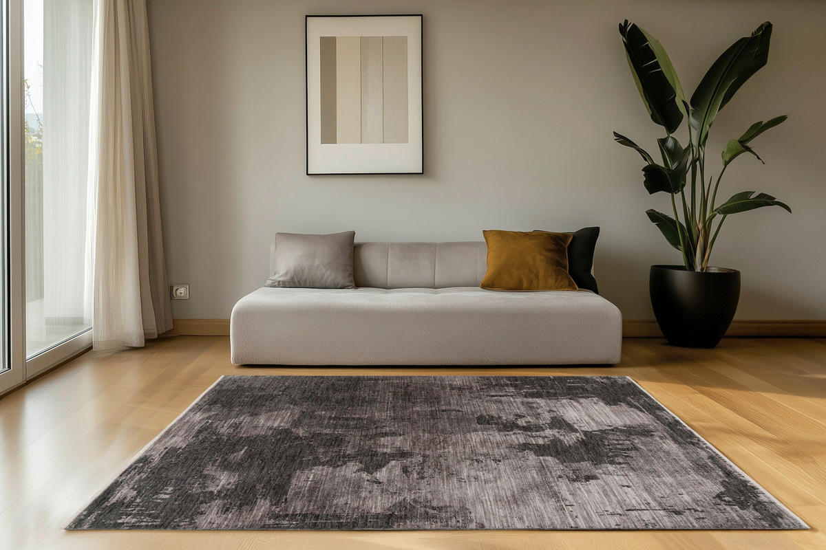 FLACHWEBETEPPICH 200/290 cm Grau  - Grau, Basics, Textil (200/290cm) - Kayoom