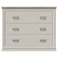 WICKELKOMMODE CAMRON 110/89,5/43 cm  - Weiß/Grau, Natur, Holzwerkstoff/Kunststoff (110/89,5/43cm) - My Baby Lou