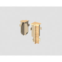 Innenecke Eiche Braun - Eichefarben/Braun, Basics, Kunststoff (1.6/0.7/5.9cm) - Egger Holzwerkstoffe