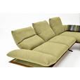 ECKSOFA in Flachgewebe Limette  - Limette/Schwarz, Design, Holz/Textil (314/159cm) - Dieter Knoll