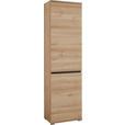 GARDEROBENSCHRANK  in 54/200/40 cm  - Anthrazit/Buchefarben, Basics, Holzwerkstoff (54/200/40cm) - Carryhome
