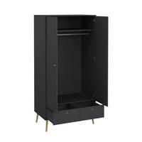 ORMAR S KLASIČNIM VRATIMA siva   - siva/boje hrasta, Design, drvni materijal/drvo (98,7/200,1/58,1cm) - Livetastic