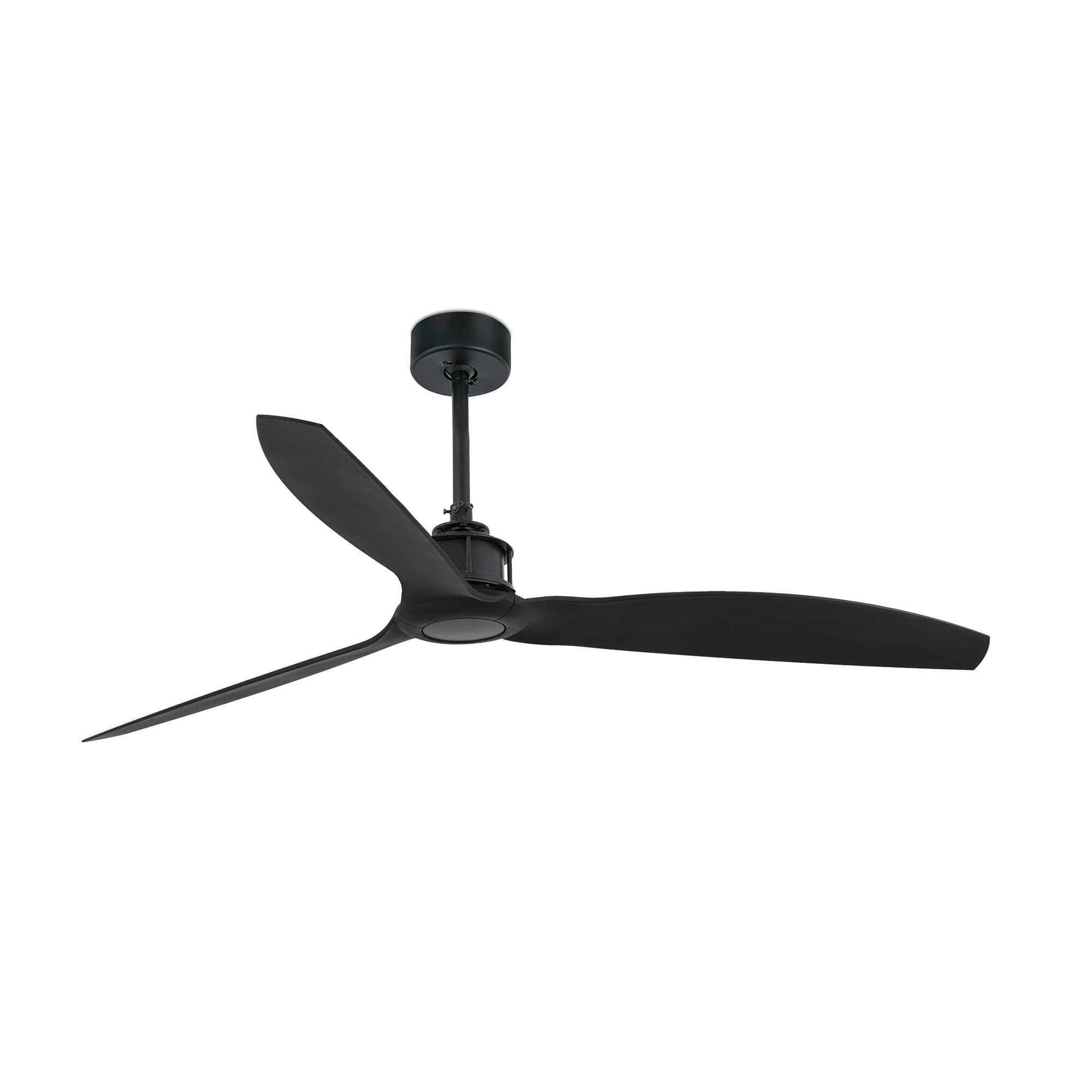 Ventilator mit Beleuchtung CONILLAS 128/64 cm   - Schwarz, Basics, Kunststoff/Metall (128/64cm)