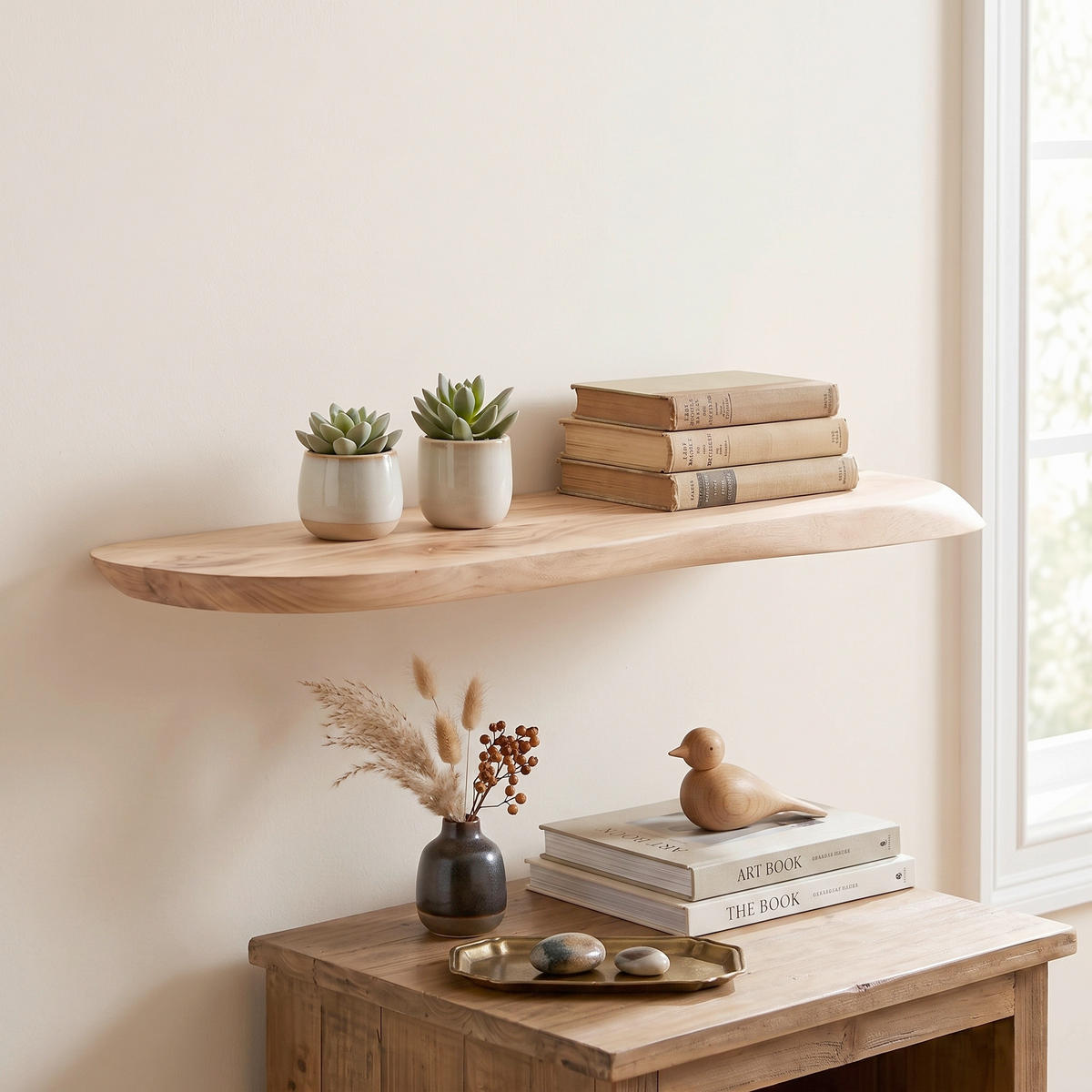WANDBOARD60/3/20 cm Akaziefarben  - Akaziefarben, Design, Holz (60/3/20cm) - Livetastic