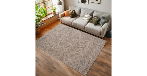 FLACHWEBETEPPICH 60/110 cm HELIX Beige  - Beige, Basics, Kunststoff/Textil (60/110cm) - Novel