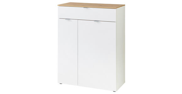 SCHUHSCHRANK 78/103/38 cm - Silberfarben/Schwarz, Design, Holzwerkstoff/Kunststoff (78/103/38cm) - Xora