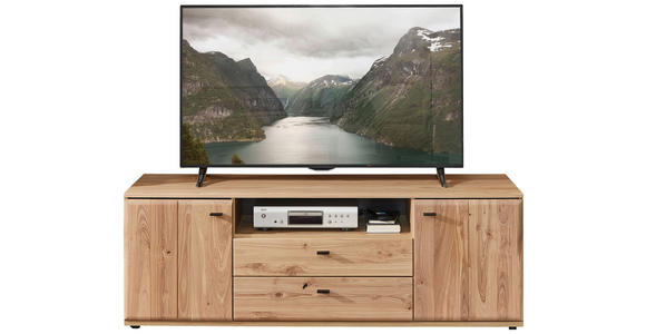 LOWBOARD  165/58/50 cm 2 Schublade(n) Typenauswahl, Beimöbel erhältlich, stehend  - Anthrazit/Eschefarben, Natur, Holz/Holzwerkstoff (165/58/50cm) - Cantus