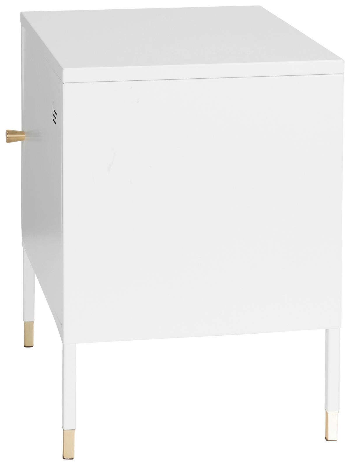 SIDEBOARD  in 45/50/35 cm  - Goldfarben/Weiß, Basics, Metall (45/50/35cm) - MID.YOU
