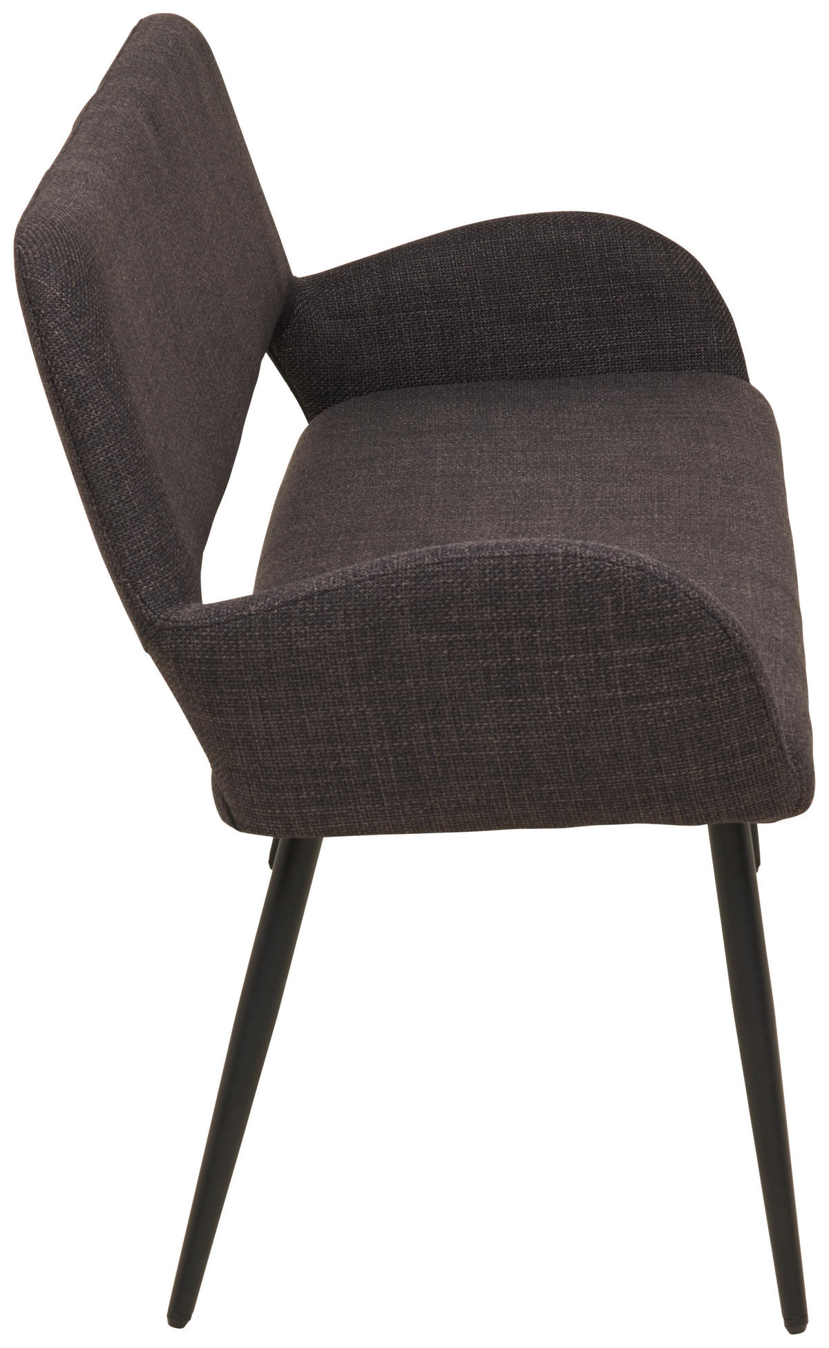 LAVICA, topoľ, čierna - čierna, Lifestyle, kov/drevo (150/83/63cm) - MID.YOU