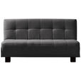 SCHLAFSOFA Juice in Anthrazit  - Anthrazit/Schwarz, Design, Textil/Metall (165/92/102cm) - Novel
