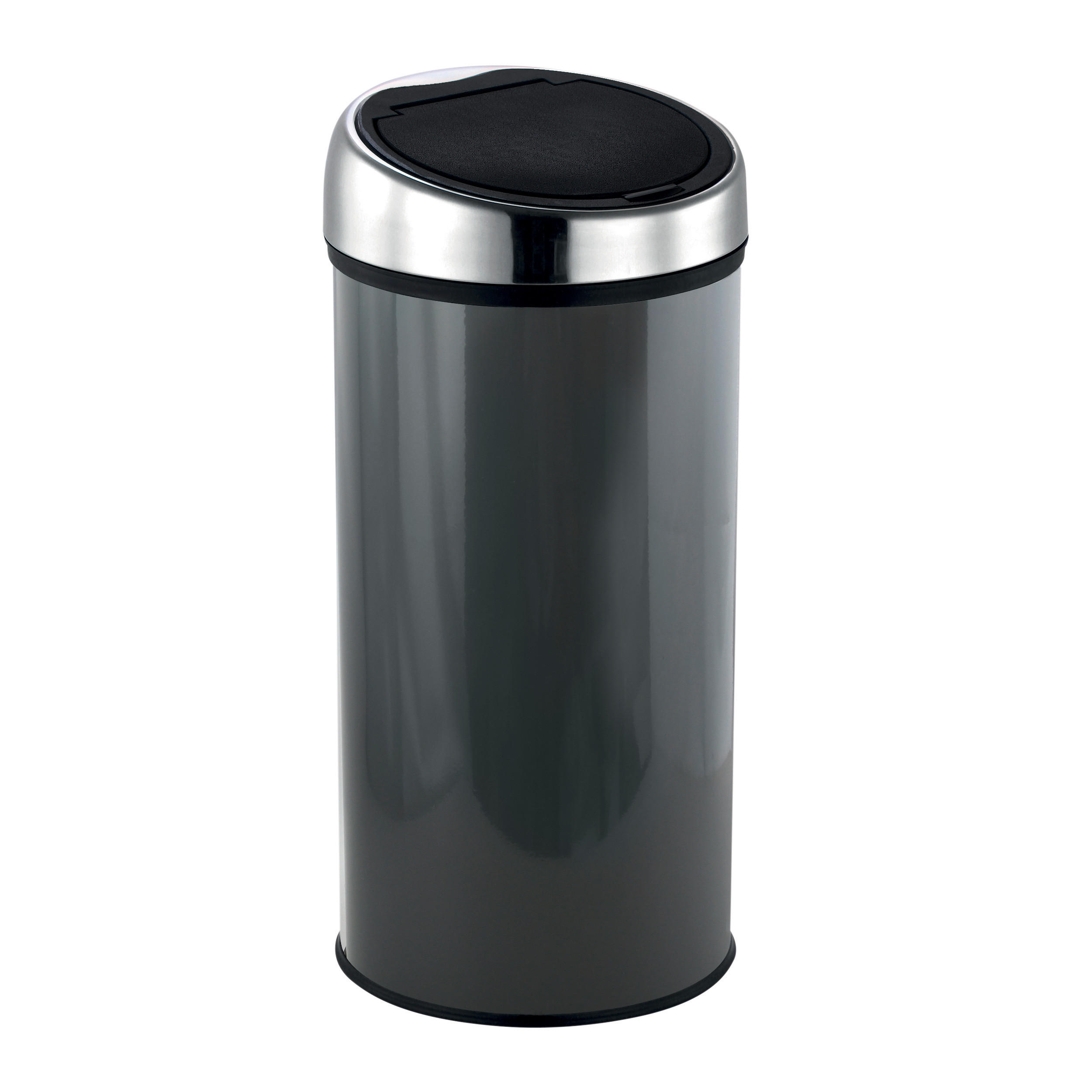 ABFALLEIMER 30 l  Metall  - Dunkelgrau/Schwarz, Basics, Kunststoff/Metall (35/66/35cm) - MSV-Spirella