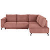 ECKSOFA Rostfarben Cord  - Rostfarben/Schwarz, MODERN, Textil (272/210cm) - P & B