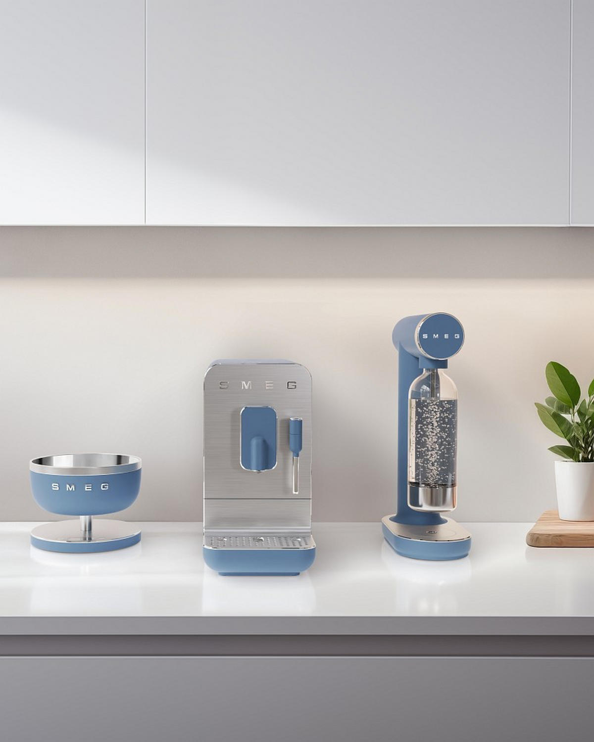 WASSERSPRUDLER COLLEZIONE  - Blau, Basics, Metall - SMEG
