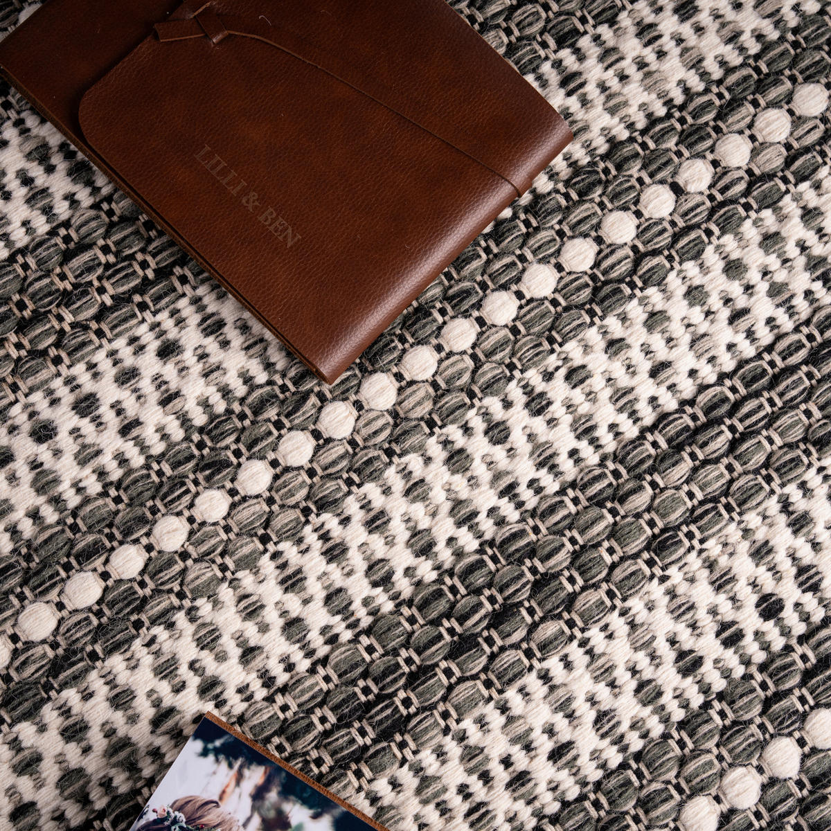 FLACHWEBETEPPICH 160/230 cm My Jaipur  - Dunkelbraun/Beige, Konventionell, Textil (160/230cm)
