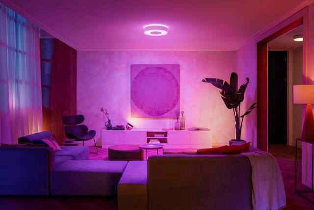 LED-DECKENLEUCHTE White & Color Ambiance Infuse M  Smart 38,1/8,4 cm   - Weiß, Design, Metall (38,1/8,4cm) - Philips HUE