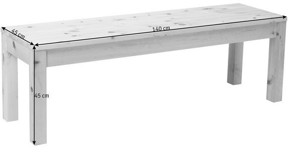 SITZBANK  in 140/45/40 cm  - Zirbelkieferfarben, Natur, Holz (140/45/40cm) - Linea Natura