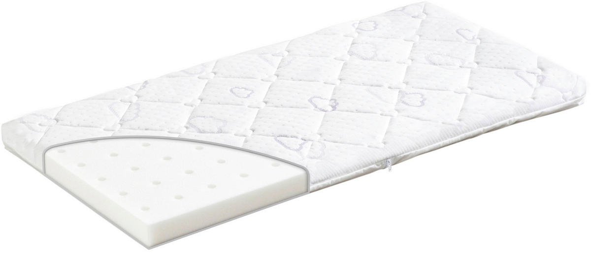 DUŠEK ZA KOLEVKU    40/90 cm   Sleep Fresh  - bela, Osnovno, tekstil (40/90cm) - Träumeland