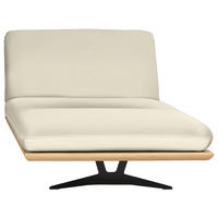 OTTOMANE Echtleder Naturfarben  - Beige/Schwarz, Design, Leder/Holz (114/92/165-218cm) - Dieter Knoll