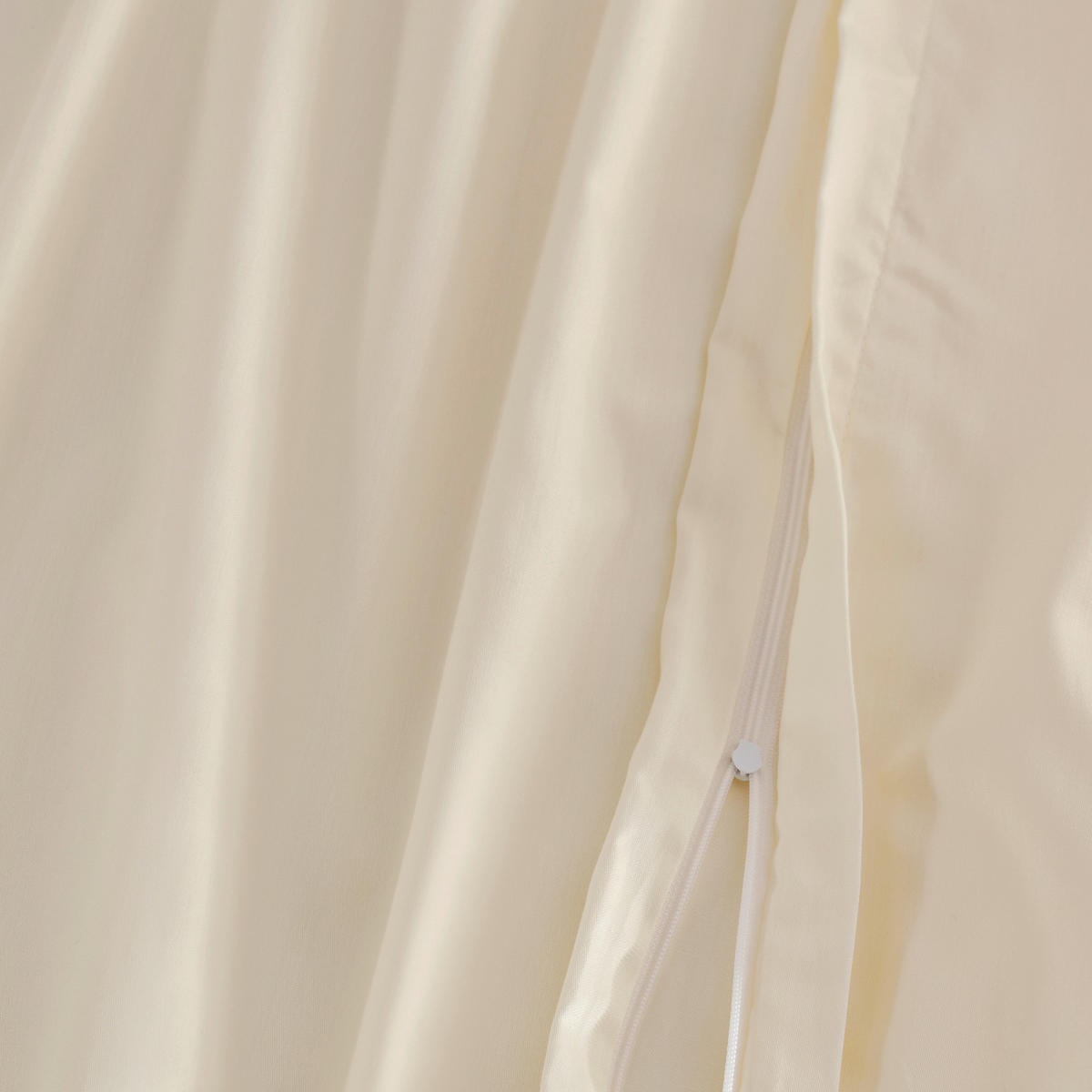 BETTWÄSCHE 2-teilig Satin 140/200 cm  - Alabasterfarben, Basics, Textil (140/200cm) - Florella