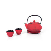Set Ceainic Și Ceașcă  - roșu, Basics, metal (800ml) - Echtwerk