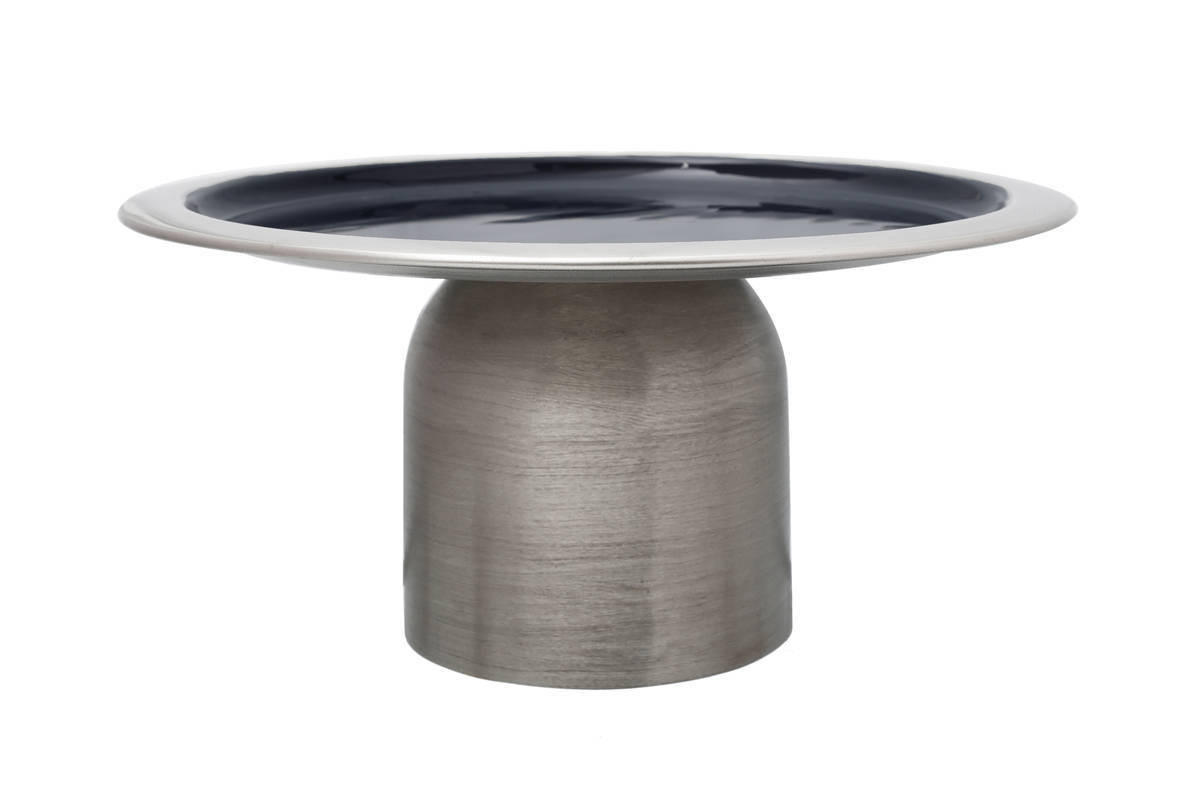 Kayoom Tortenplatte Silber, Dunkelblau 14 cm