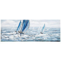 SLIKA  150/55 cm   - večbarvno, Basics, kovina/tekstil (150/55cm) - Monee