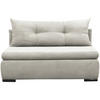 SCHLAFSOFA Cord Weiß  - Schwarz/Weiß, Design, Kunststoff/Textil (154/93/85cm) - MID.YOU