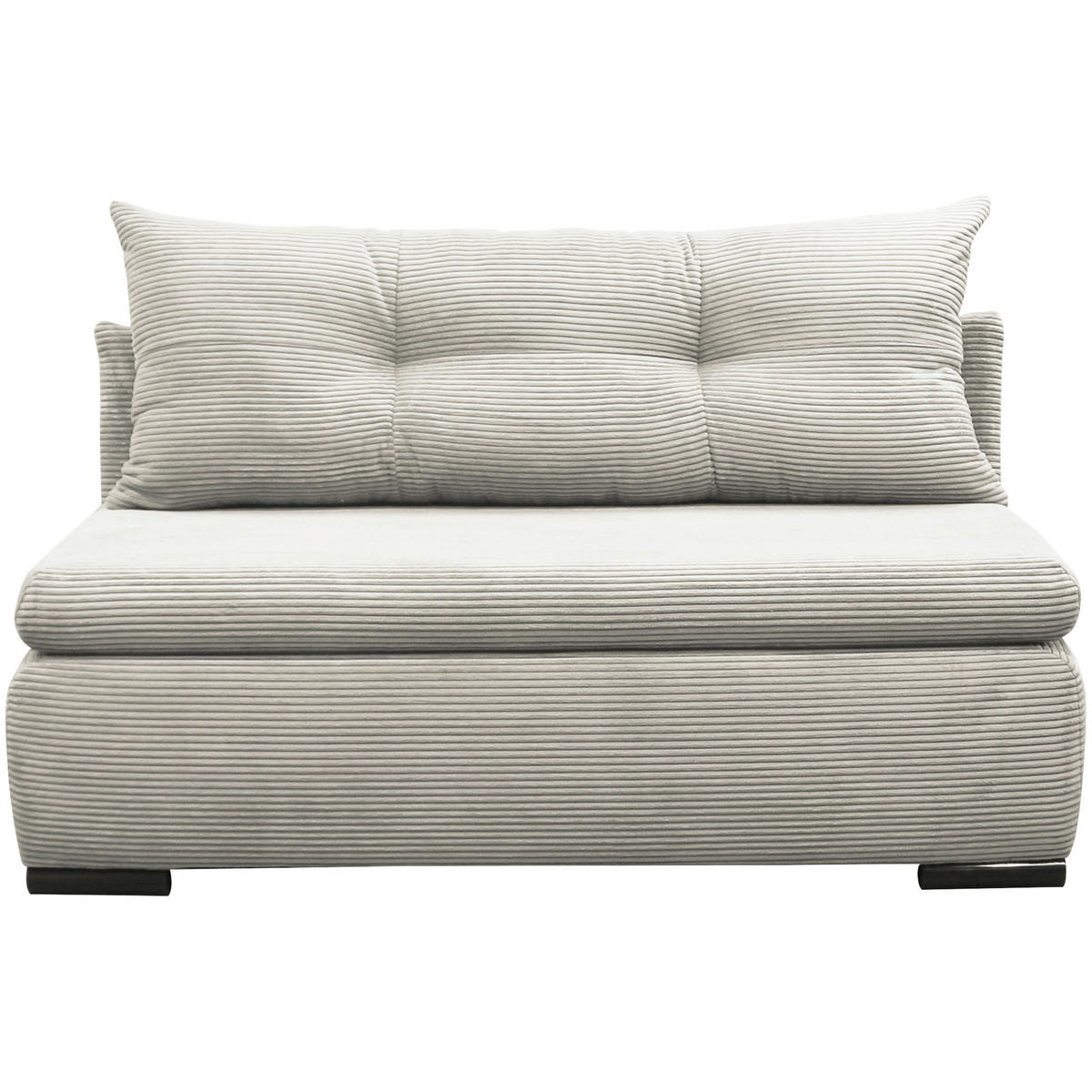 SCHLAFSOFA  mit Liegefunktion Cord Weiß  - Schwarz/Weiß, Design, Kunststoff/Textil (154/93/85cm) - MID.YOU