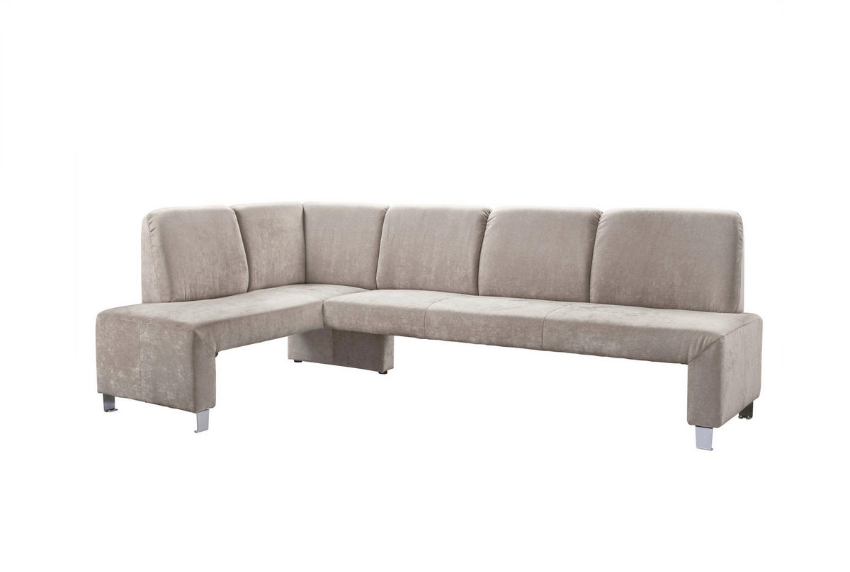 KLUPA KUTNA  boje pijeska  drvo, tekstil, drvni materijal      - srebrne boje/boje pijeska, Moderno, drvni materijal/drvo (243/158cm) - Livetastic