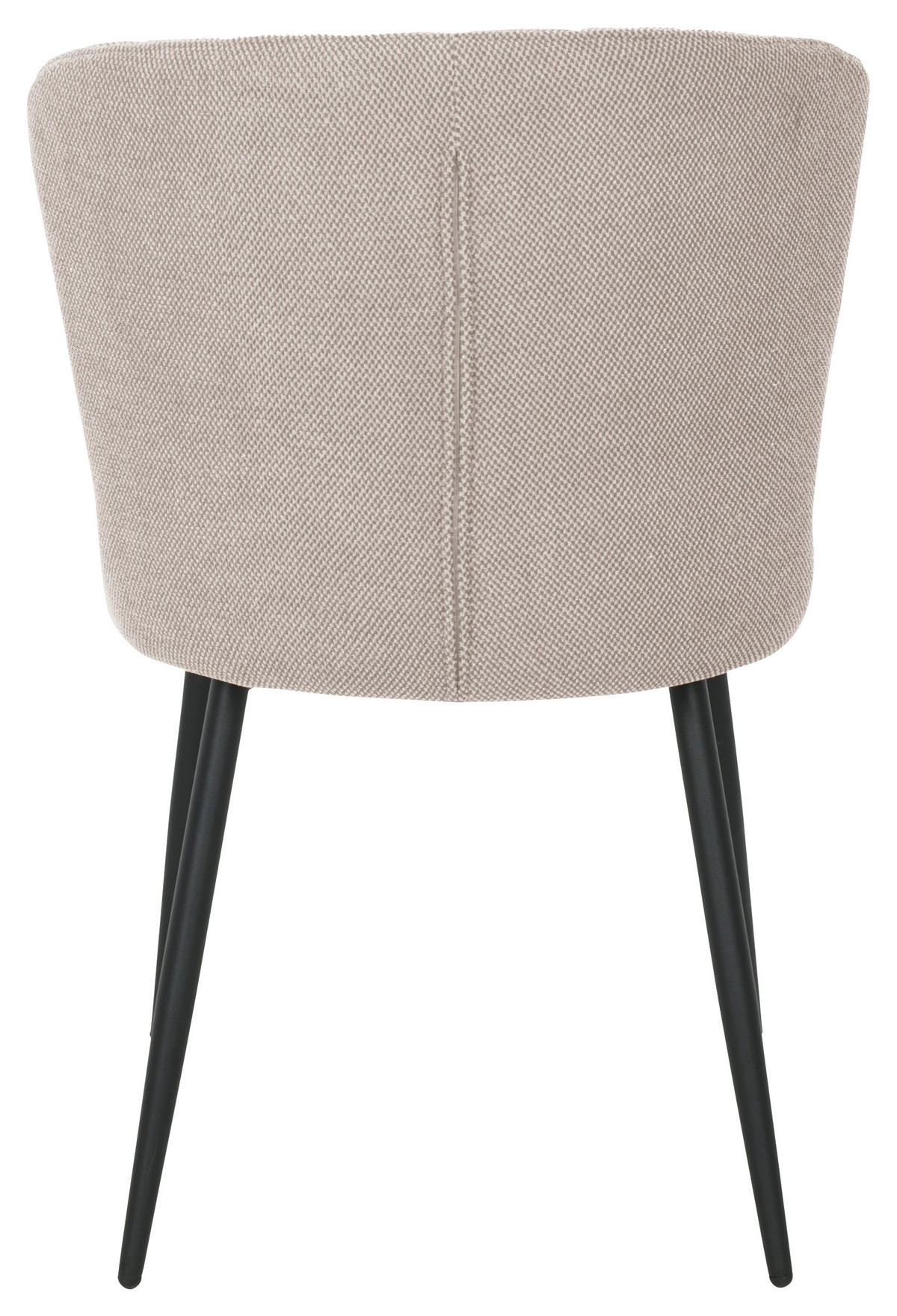 VIERFUßSTUHL  in Eisen Leinenoptik Holz, Metall, Textil  - Taupe/Schwarz, KONVENTIONELL, Holz/Textil (52/82/60cm) - P & B