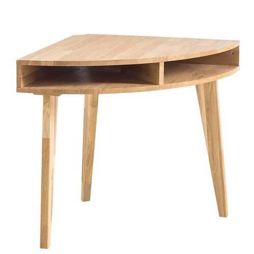ECKSCHREIBTISCH 75/75/76 cm  in Wildeiche  - Wildeiche, Natur, Holz (75/75/76cm) - home24