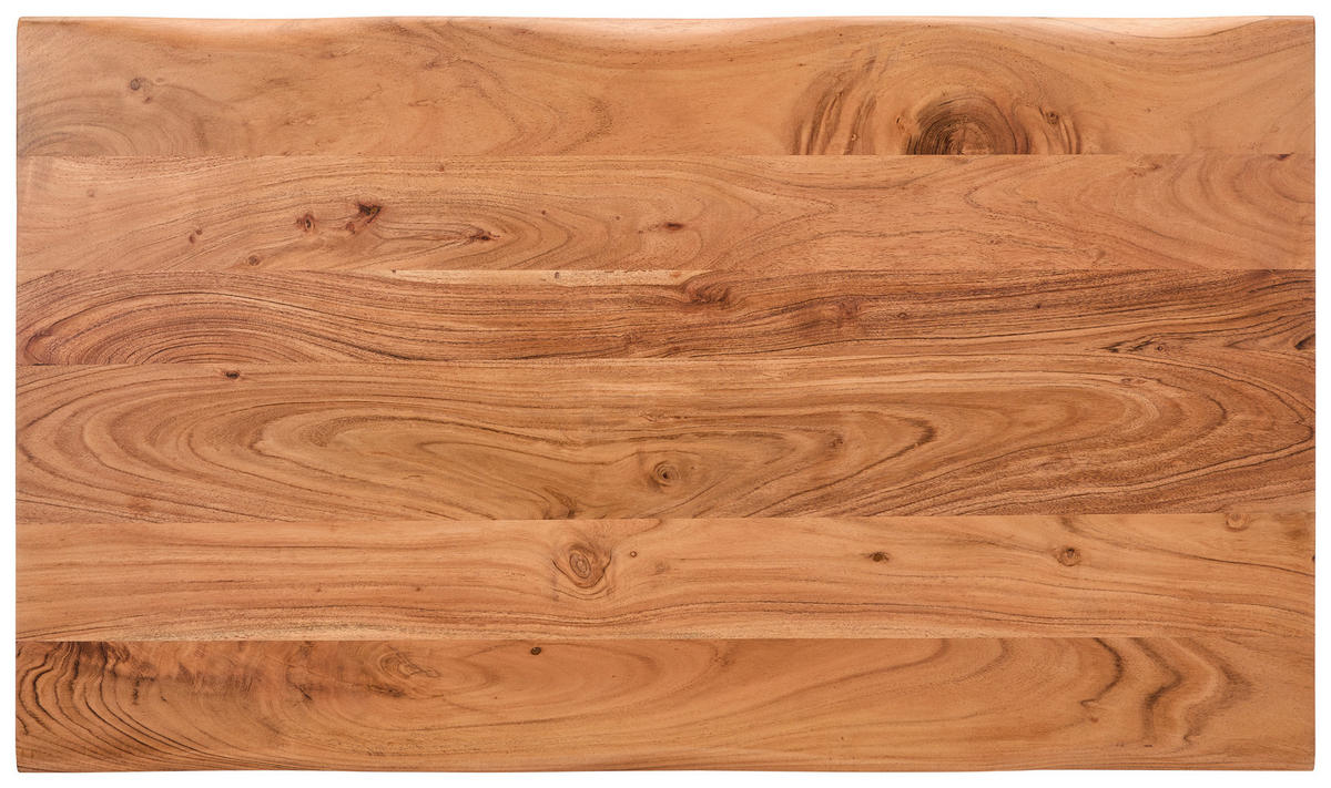 COUCHTISCH Akazie teilmassiv 120/45/70 cm rechteckig Naturfarben  - Naturfarben, Design, Holz/Metall (120/45/70cm) - Livetastic