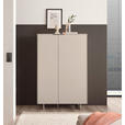 HIGHBOARD Schwarz, Kaschmir  95/134/38 cm  - Kaschmir/Schwarz, MODERN, Holzwerkstoff/Metall (95/134/38cm) - Carryhome