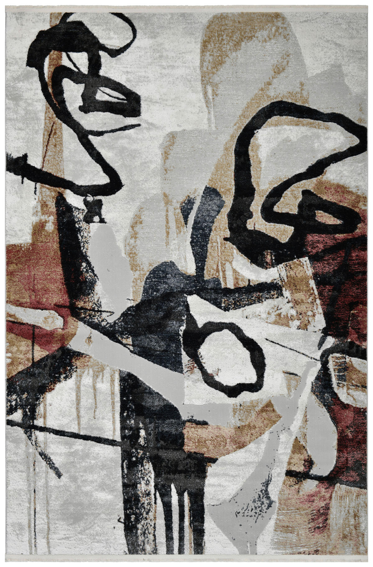 TKANÝ KOBEREC, 80/150 cm, krémová, tmavomodrá - krémová/tmavomodrá, Design, textil (80/150cm)