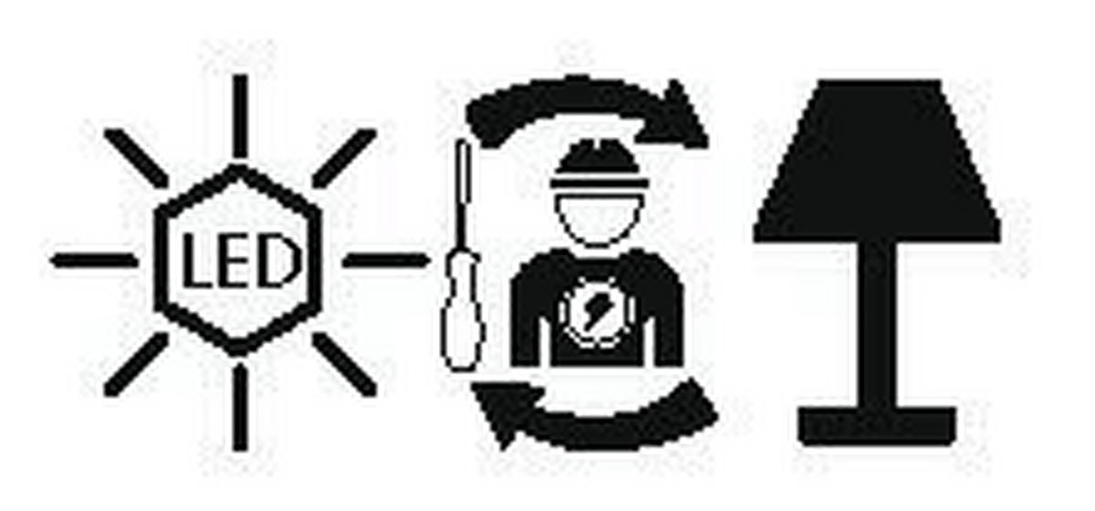 LED-TISCHLEUCHTE Caupo 26 cm  - Schwarz, Design, Kunststoff/Metall (26cm) - Eglo