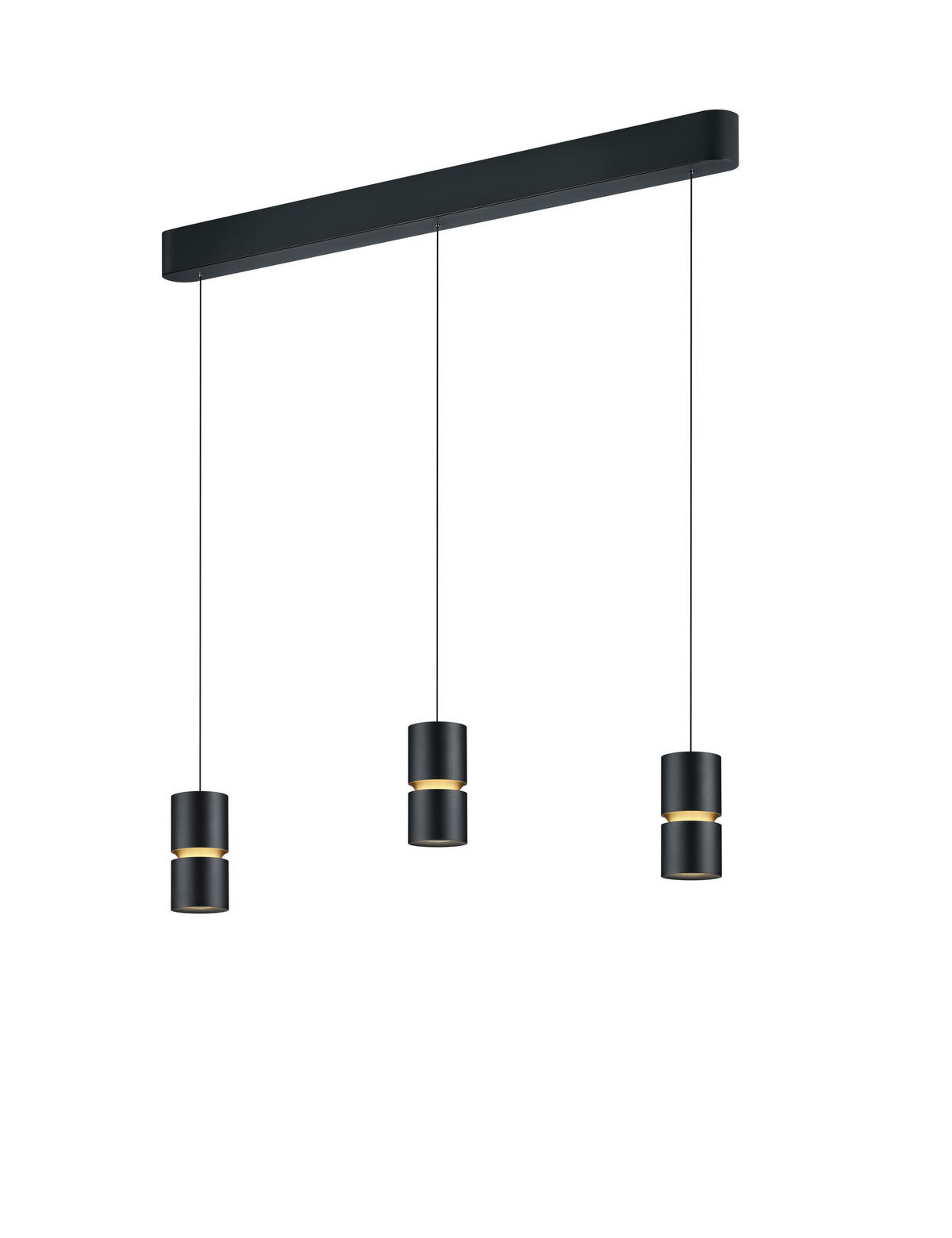 LED-HÄNGELEUCHTE 111/8/210 cm  - Schwarz, Design, Metall (111/8/210cm) - Helestra