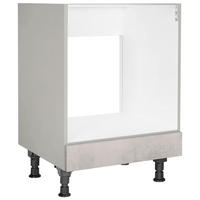 HERDUMBAUSCHRANK 60/87/56 cm  Hellgrau  - Hellgrau, Modern, Holzwerkstoff (60/87/56cm) - Nobilia