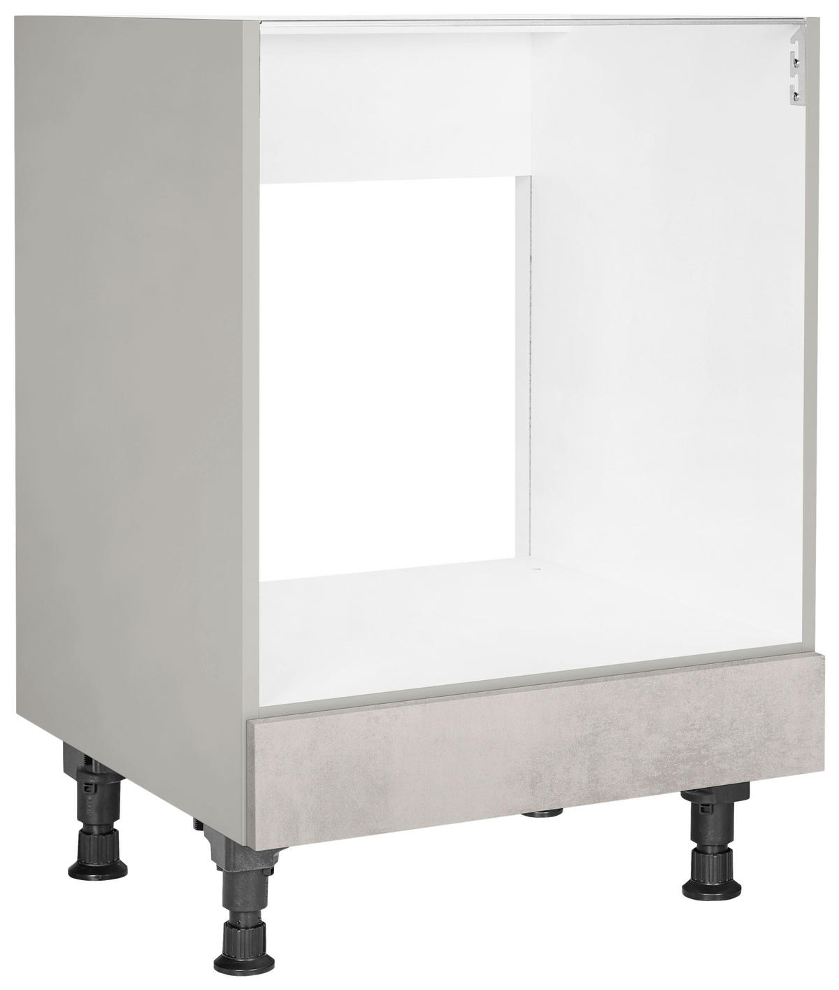 HERDUMBAUSCHRANK 60/87/56 cm  Hellgrau  - Hellgrau, Modern, Holzwerkstoff (60/87/56cm) - Nobilia