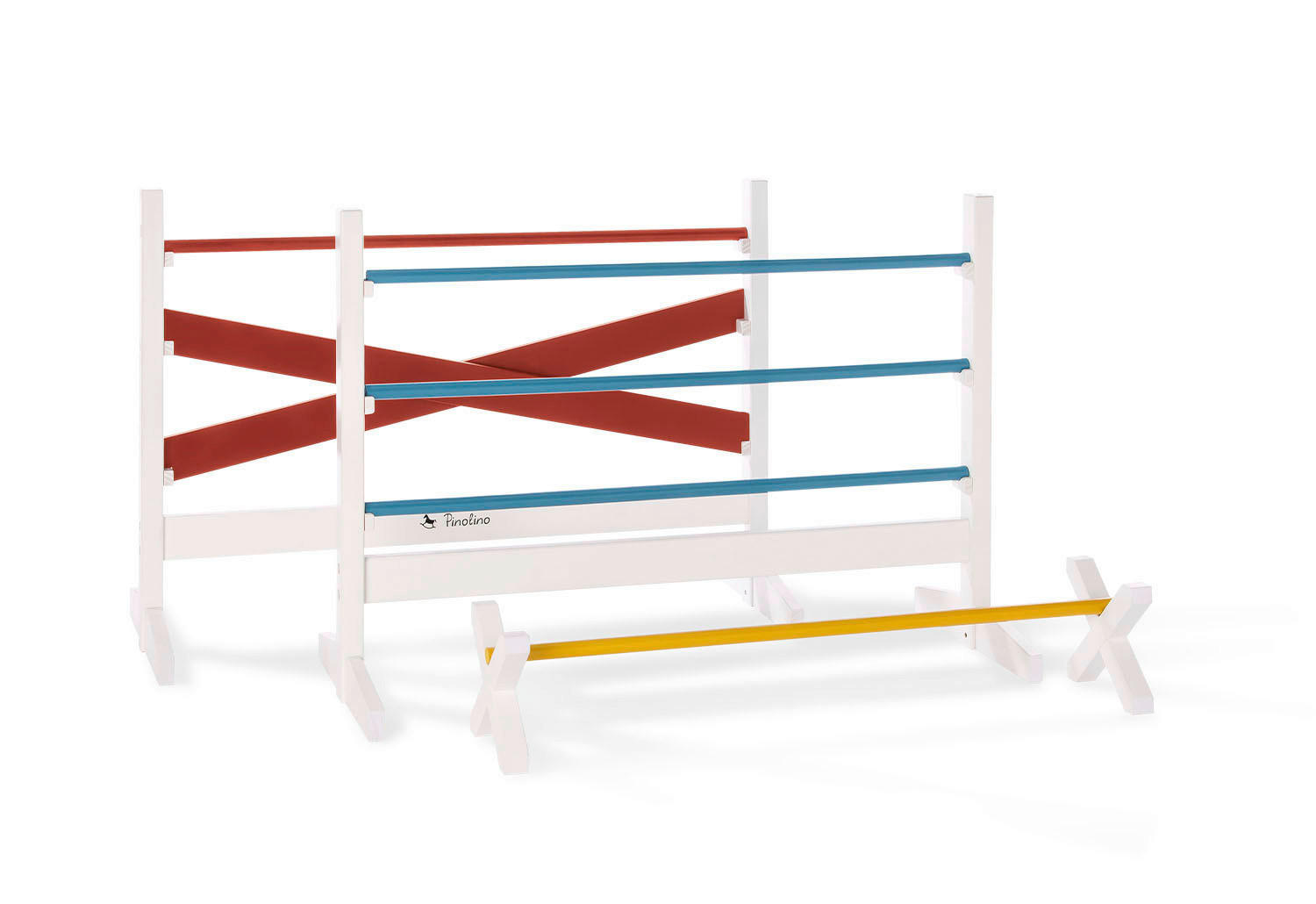 HINDERNISPARCOUR JUMPER Blau, Gelb, Rot  - Blau/Gelb, Basics, Holz (92/67/50cm) - Pinolino