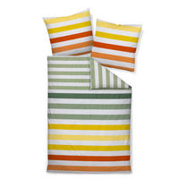 BETTWÄSCHE Makosatin 155/200 cm  - Gelb, Design, Textil (155/200cm) - Janine