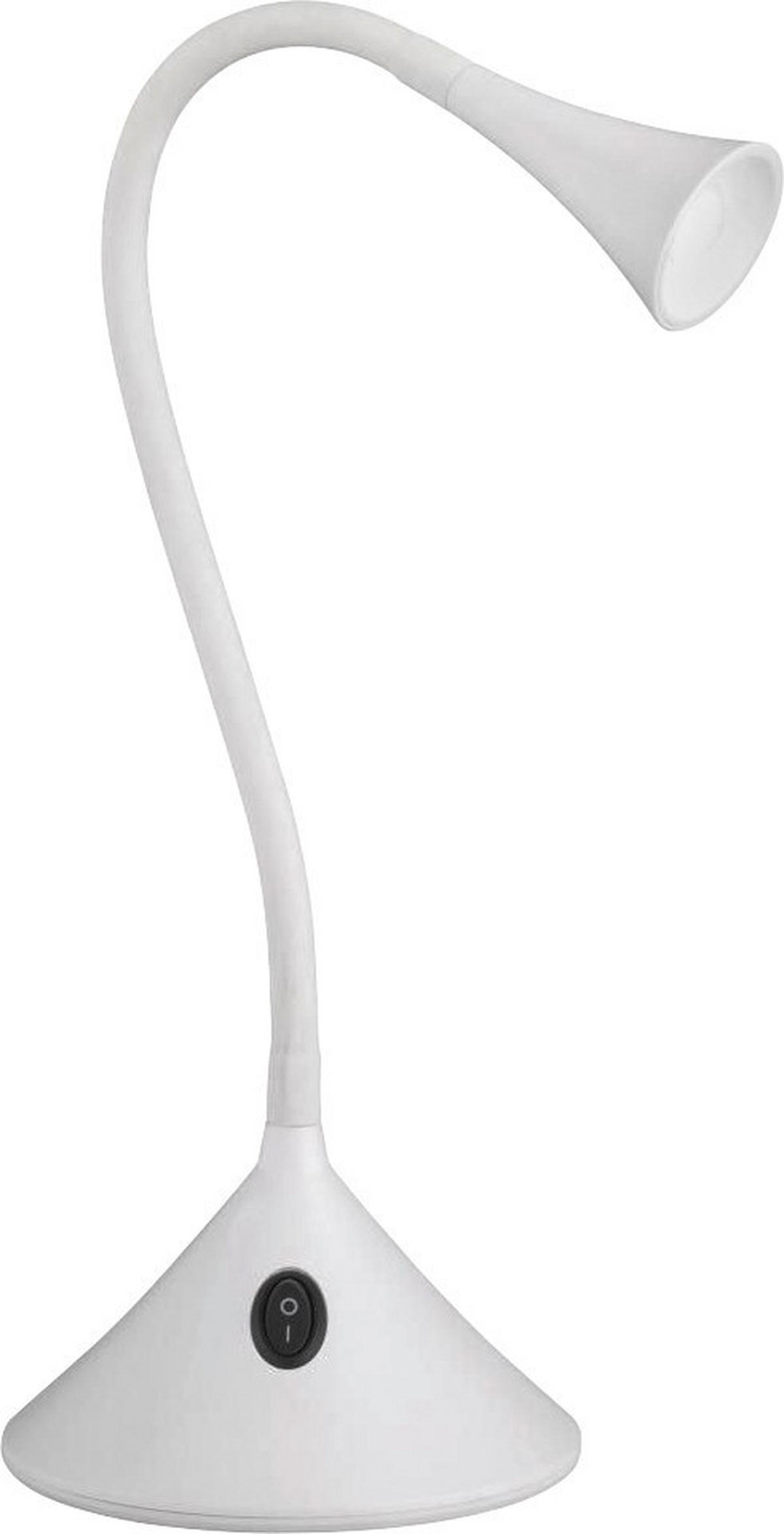 SCHREIBTISCHLEUCHTE - Weiss, Konventionell, Kunststoff (13,5/31,8cm)