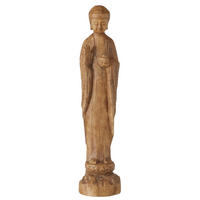 SKULPTUR - Dunkelbraun, Basics, Kunststoff/Stein (10/10/50cm)