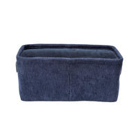 AUFBEWAHRUNGSKÖRBCHEN  - Dunkelblau, Basics, Textil (27,6/12/20cm) - Wenko