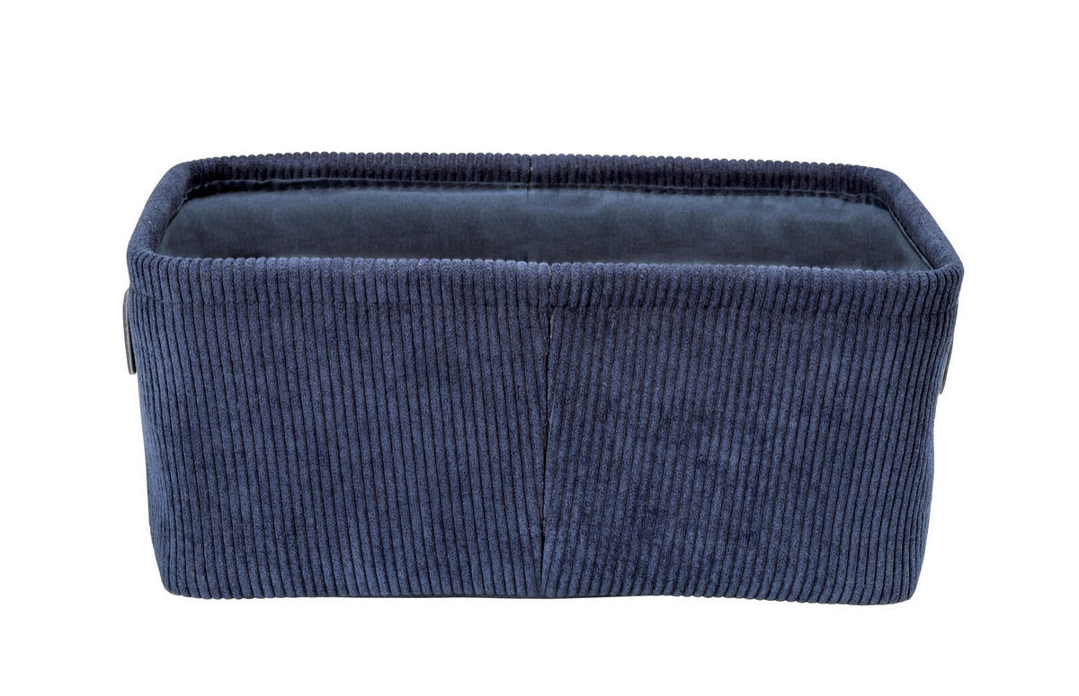 AUFBEWAHRUNGSKÖRBCHEN  - Dunkelblau, Basics, Textil (27,6/12/20cm) - Wenko
