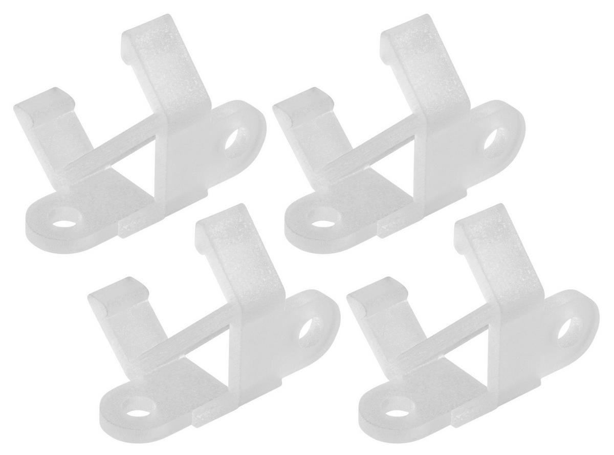 KONCOVKA NA KOĽ. SYSTÉM - priehľadné, Basics, plast (2,7/1,9cm)