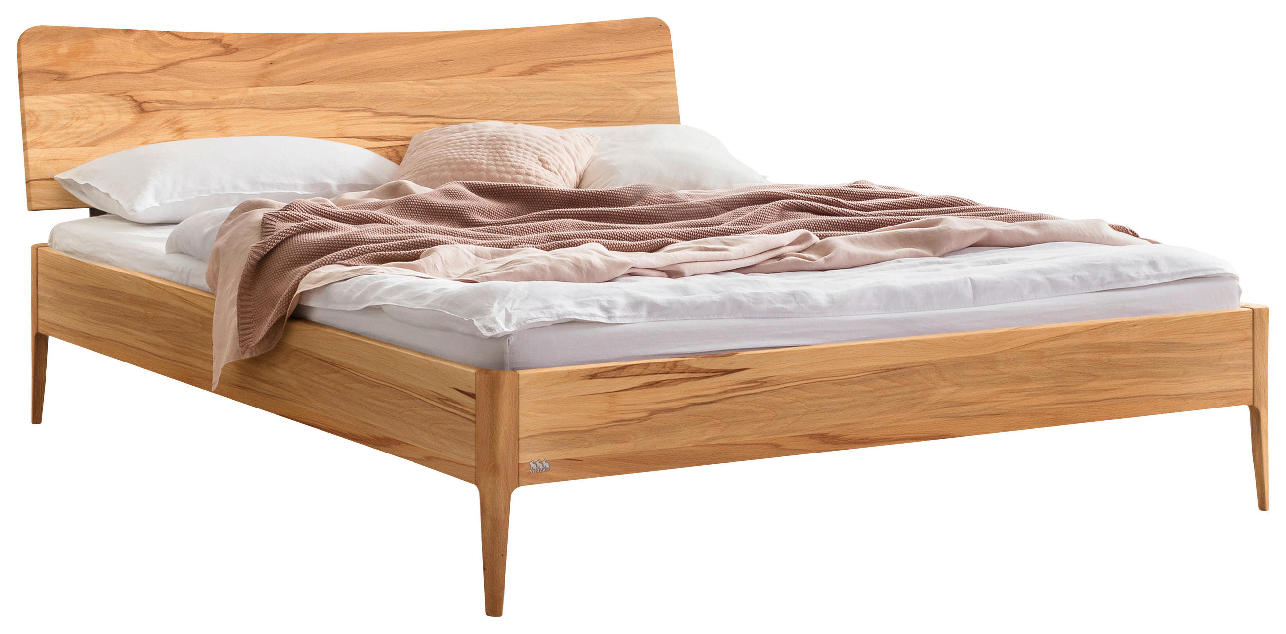 BETT 180/200 cm  in Buchefarben  - Buchefarben, Design, Holz (180/200cm) - Hasena