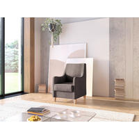SESSEL in Flachgewebe Dunkelbraun  - Eichefarben/Dunkelbraun, KONVENTIONELL, Holz/Textil (70/93/75cm) - Sit & More